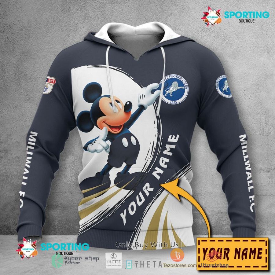 personalized millwall f c mickey mouse efl 3d hoodie shirt 2 78418