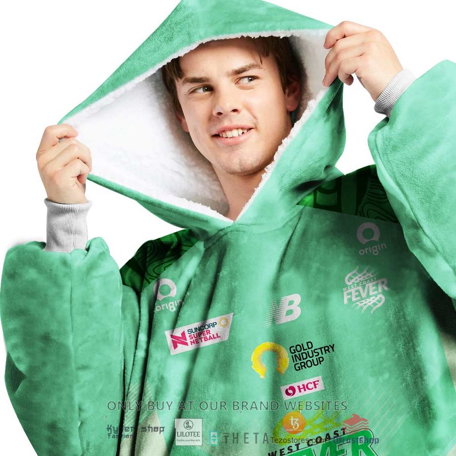 personalized netball west coast fever blanket hoodie 2 26363