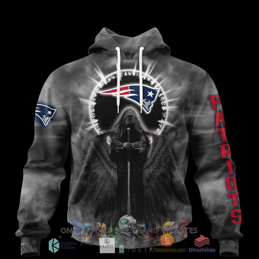 personalized new england patriots dark angel 3d zip hoodie shirt 1 27106