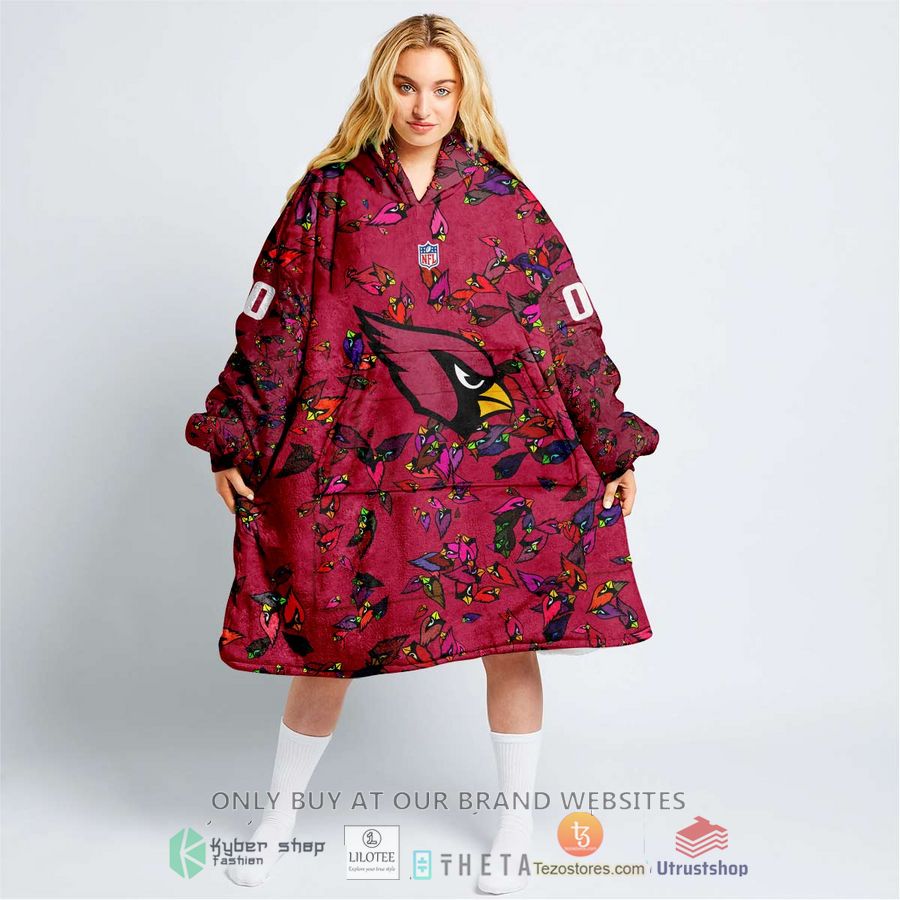 personalized nfl arizona cardinals blanket hoodie 1 23302