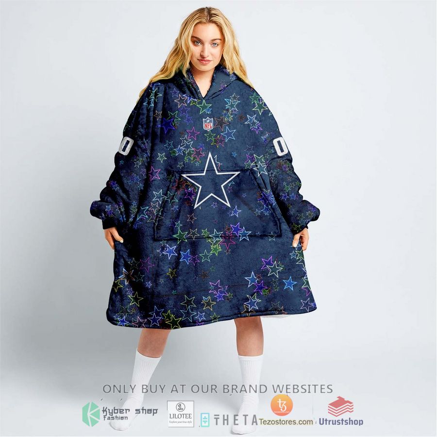 personalized nfl dallas cowboys blanket hoodie 1 37700