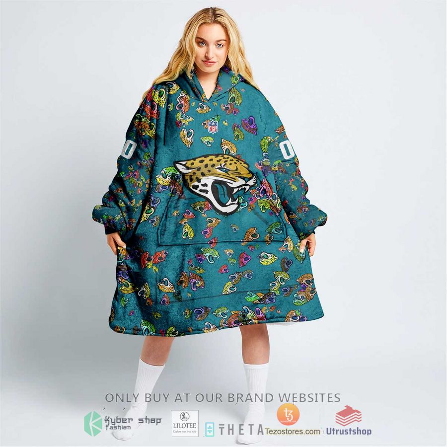personalized nfl jacksonville jaguars blanket hoodie 1 85003