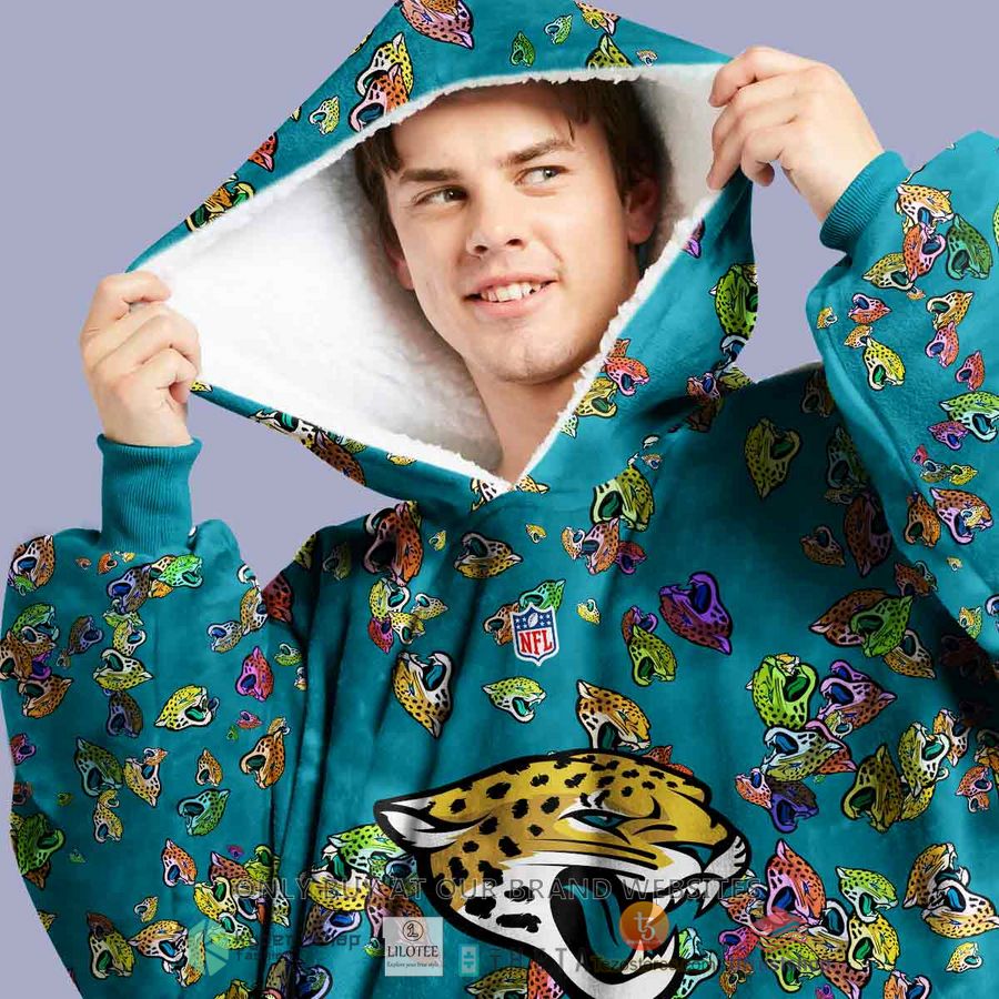 personalized nfl jacksonville jaguars blanket hoodie 2 52344