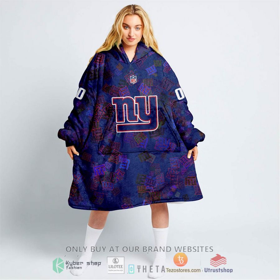 personalized nfl new york giants blanket hoodie 1 62590