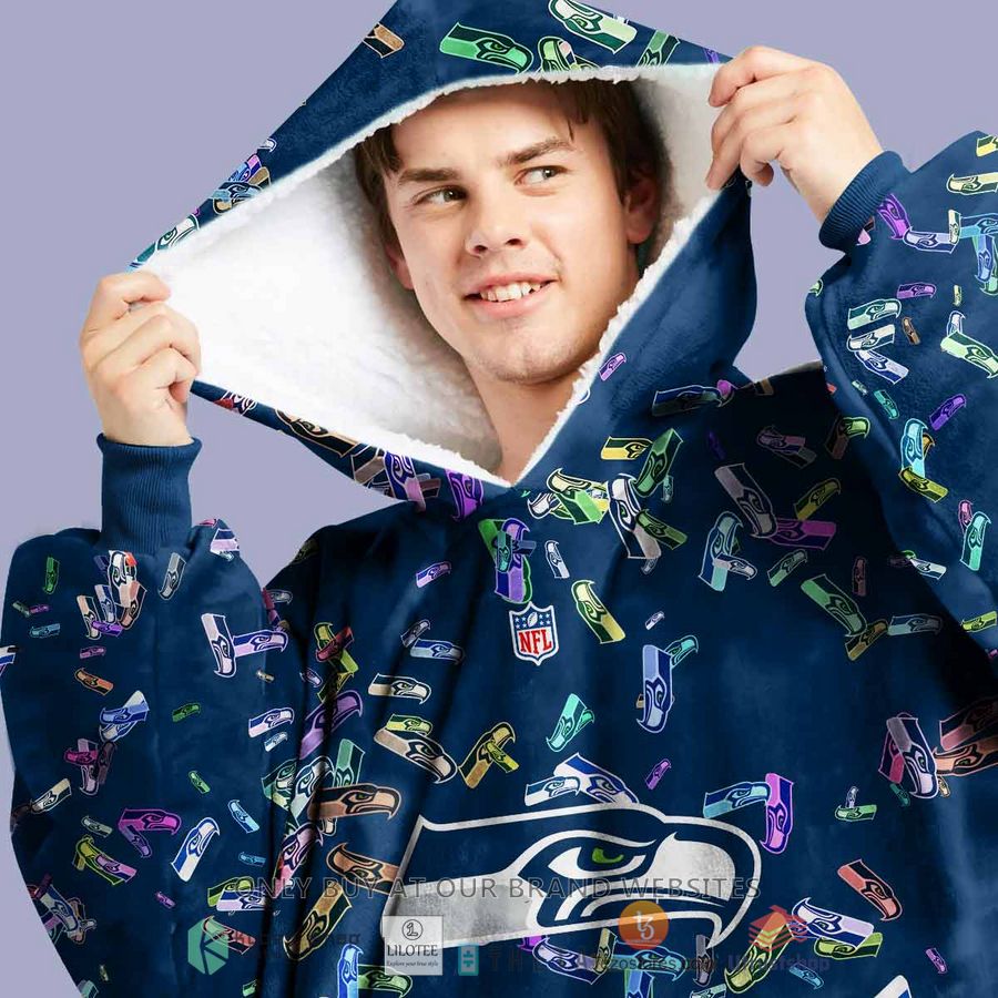 personalized nfl seattle seahawks blanket hoodie 2 4965