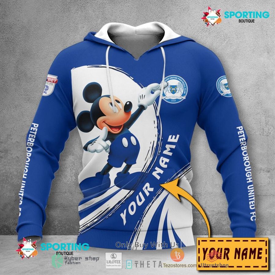 personalized peterborough united f c mickey mouse efl 3d hoodie shirt 2 89059