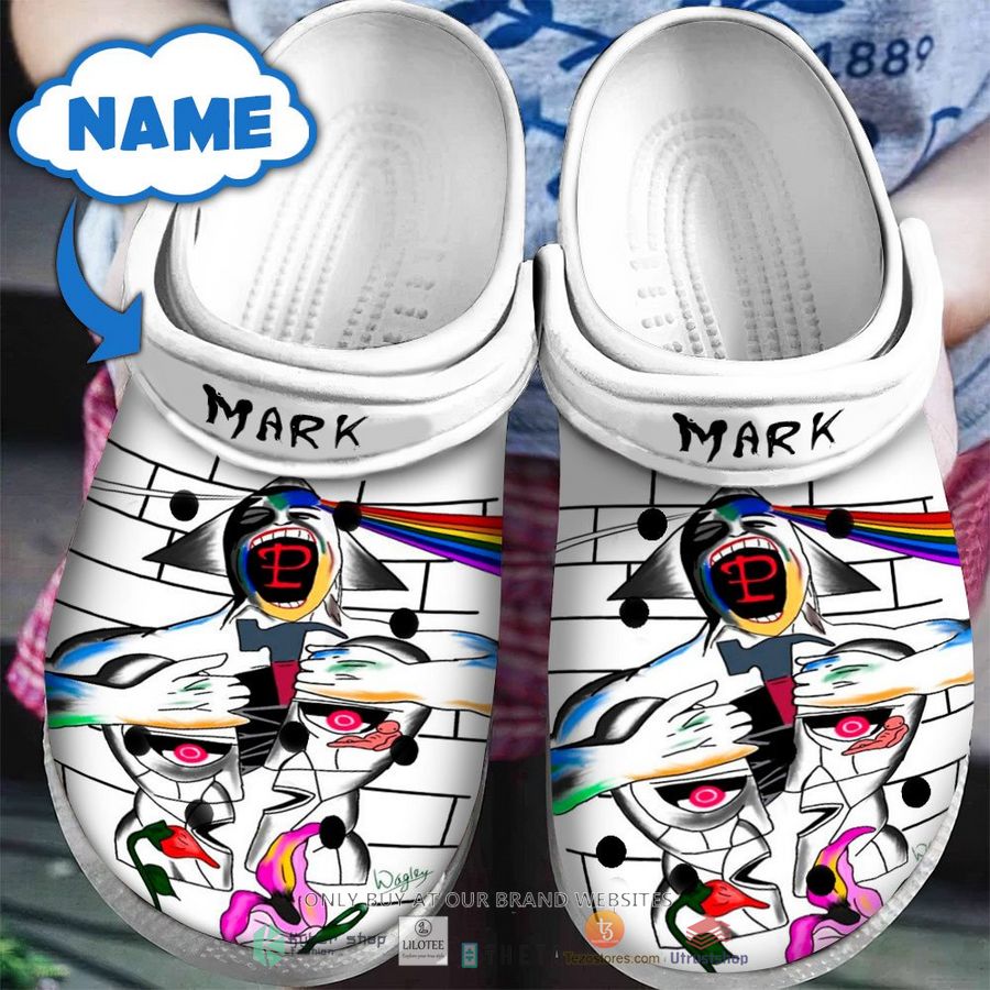 personalized pink floyd screaming face crocband clog 1 75301