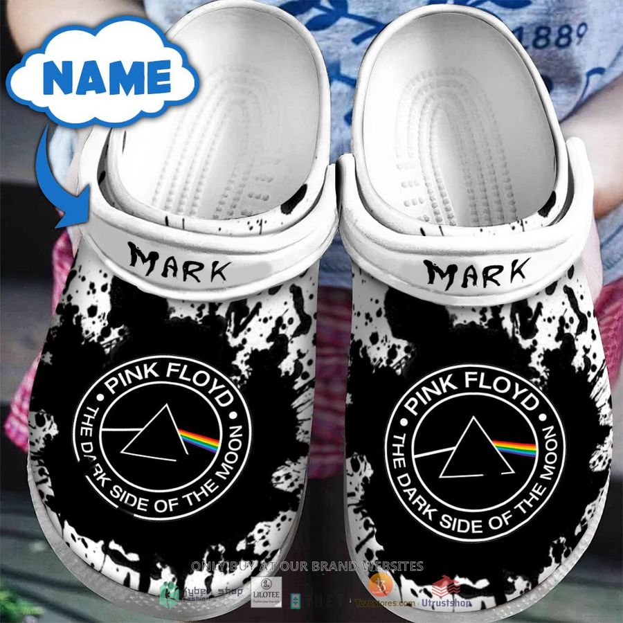 personalized pink floyd the dark side of the moon black crocband clog 1 17327