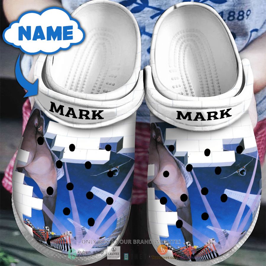 personalized pink floyd wall 3 crocband clog 1 12458