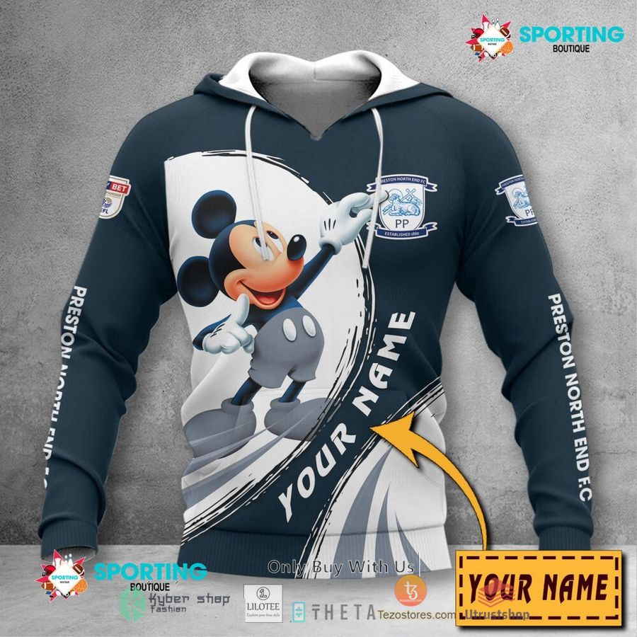 personalized preston north end f c mickey mouse efl 3d hoodie shirt 2 21341
