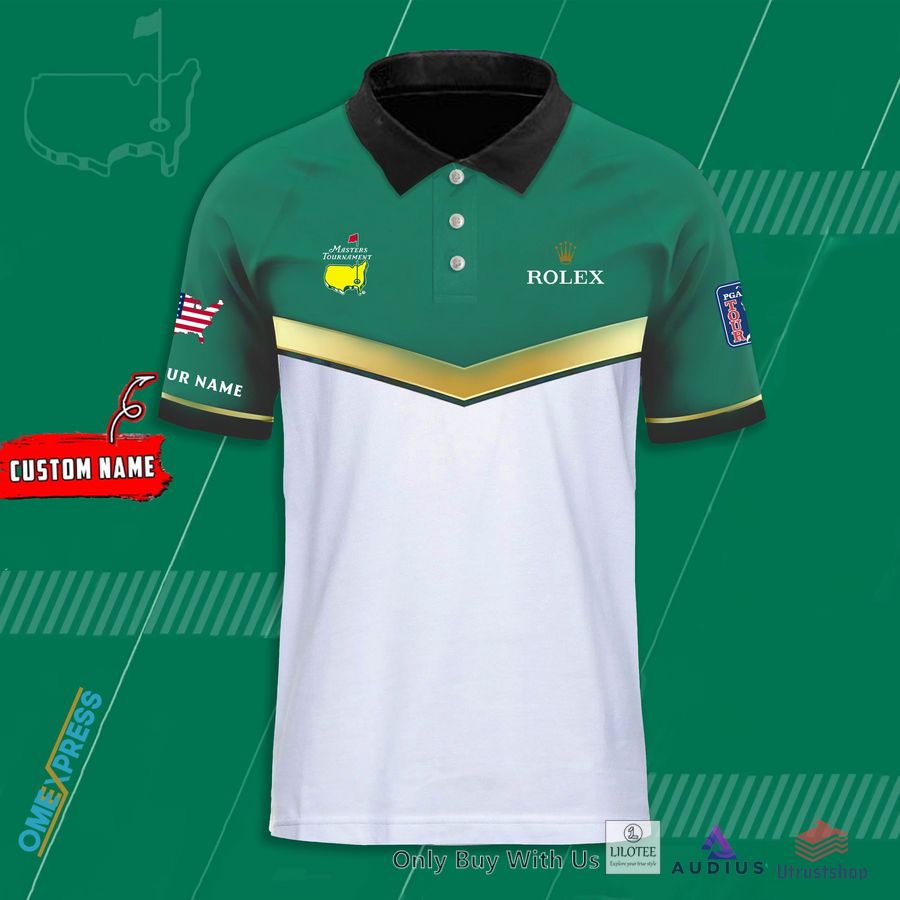 personalized rolex us flag masters tournament polo shirt 1 11658