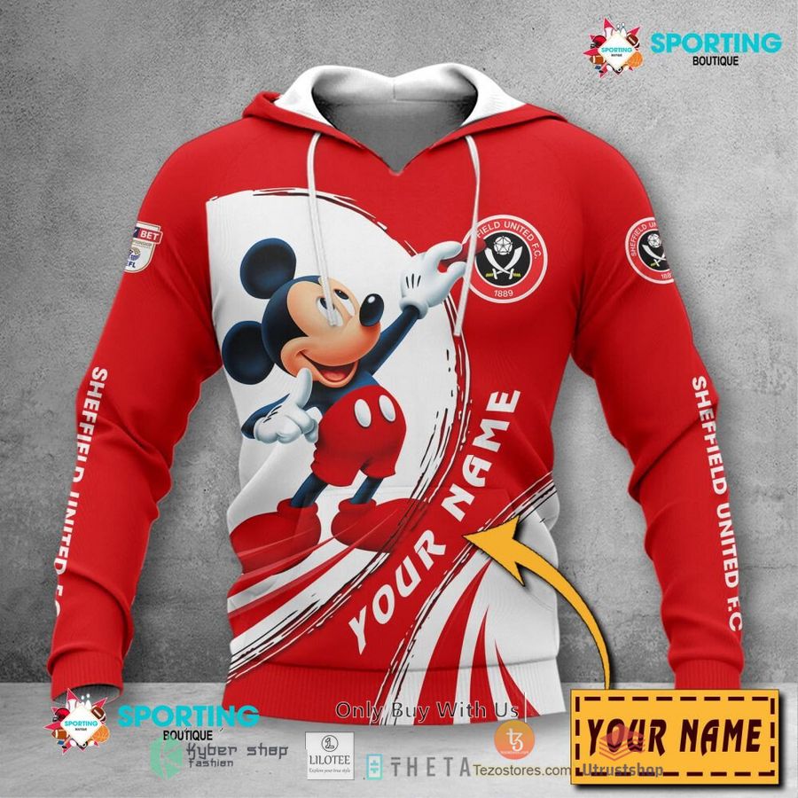 personalized sheffield united f c mickey mouse efl 3d hoodie shirt 2 50283