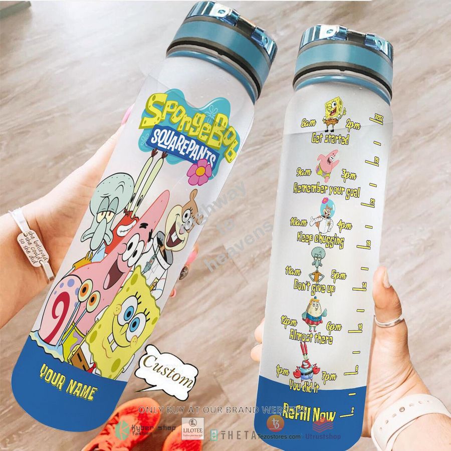 personalized spongebob and friends water bottle 1 4579