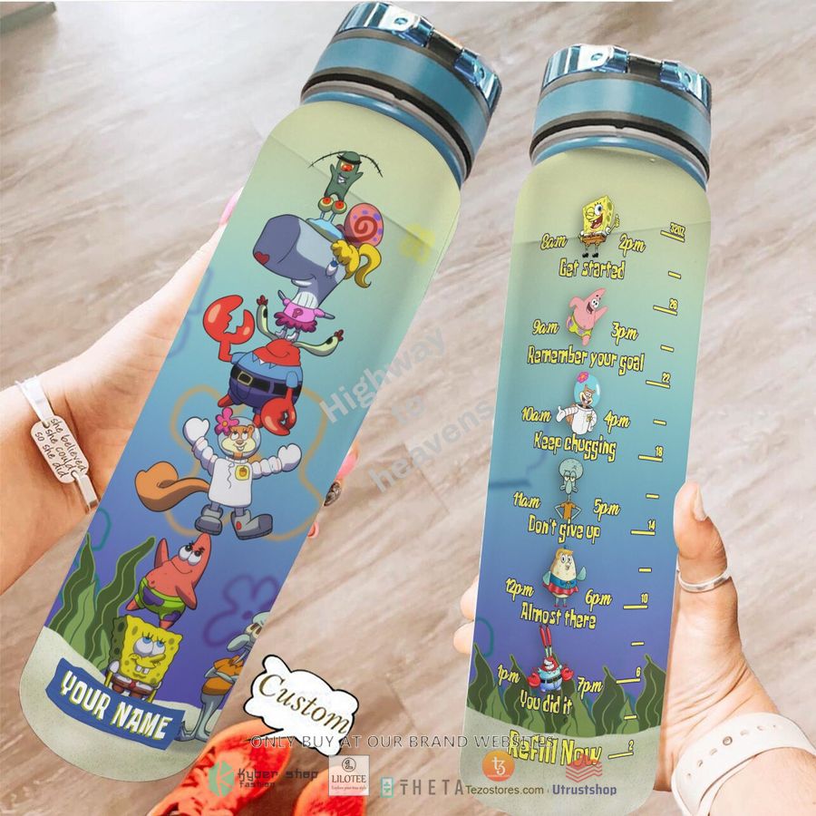 personalized spongebob squarepants water bottle 1 24156