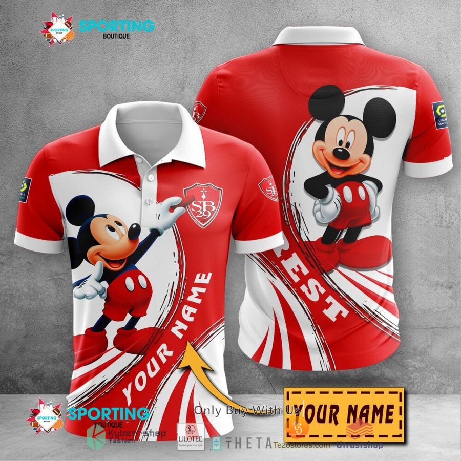 personalized stade brestois 29 mickey mouse ligue 1 3d hoodie shirt 1 41710