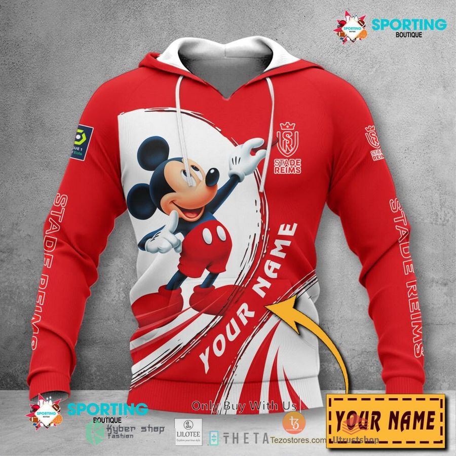 personalized stade de reims mickey mouse ligue 1 3d hoodie shirt 2 73764