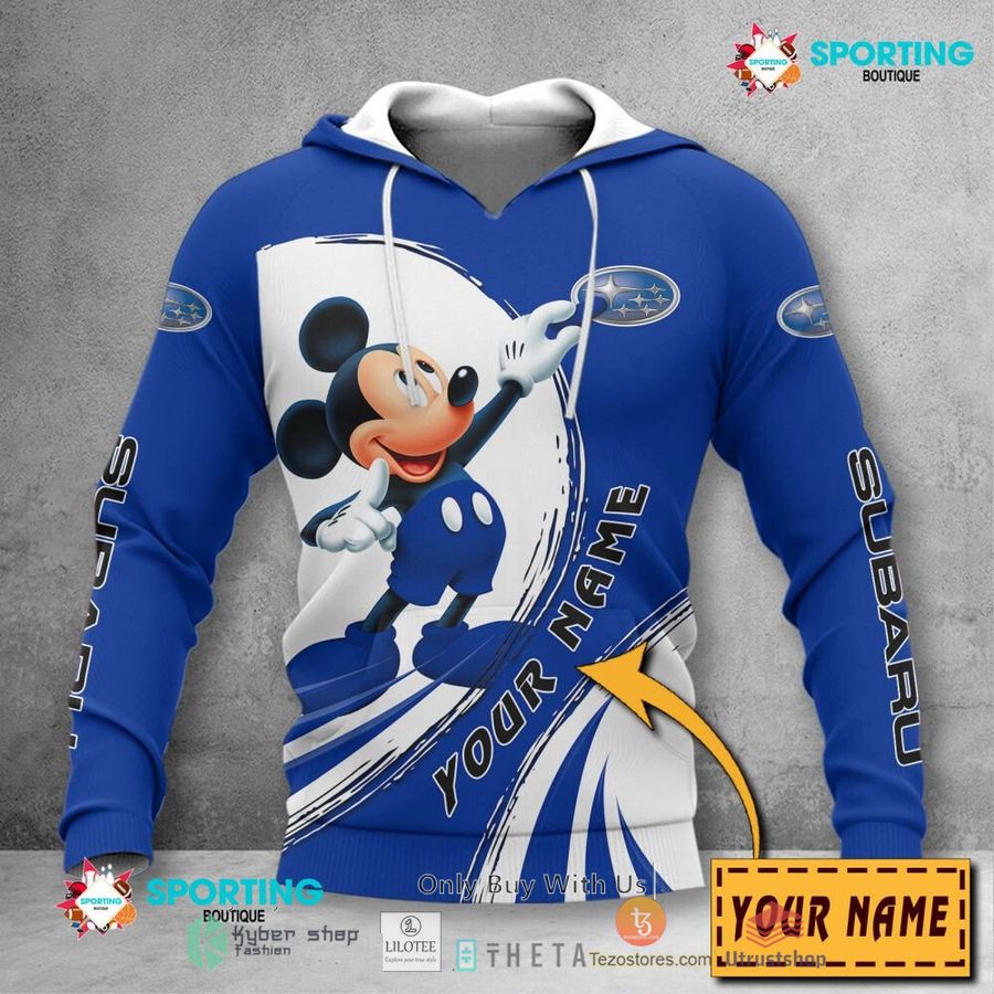 personalized subaru mickey mouse car 3d shirt hoodie 2 47199