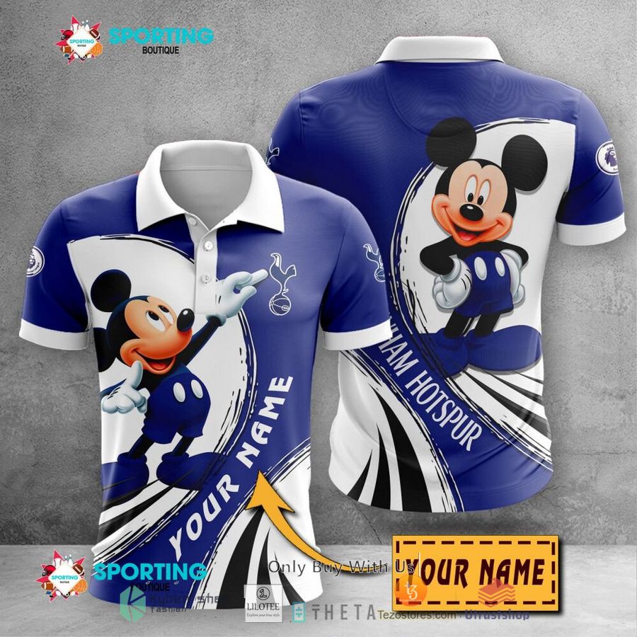personalized tottenham hotspur f c mickey mouse 3d shirt hoodie 1 82882