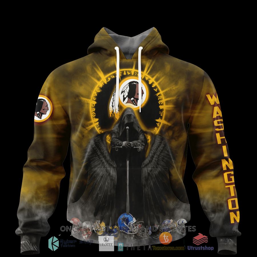 personalized washington football team dark angel 3d zip hoodie shirt 1 41174