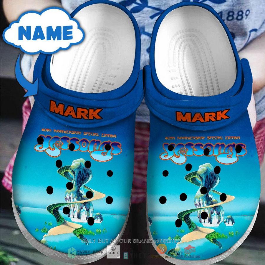 personalized yes band 40th anniversary crocband clog 1 4698