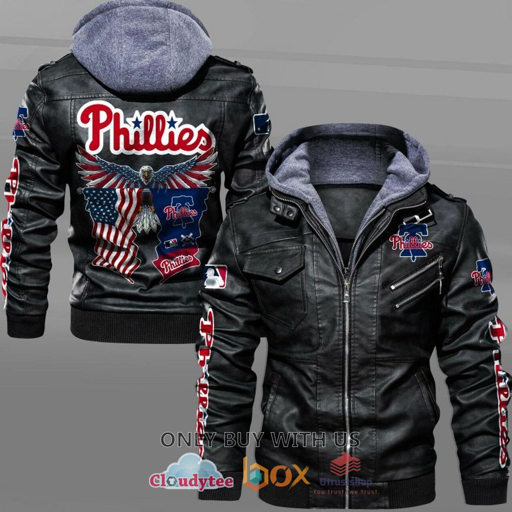 philadelphia phillies american flag eagle leather jacket 1 92960