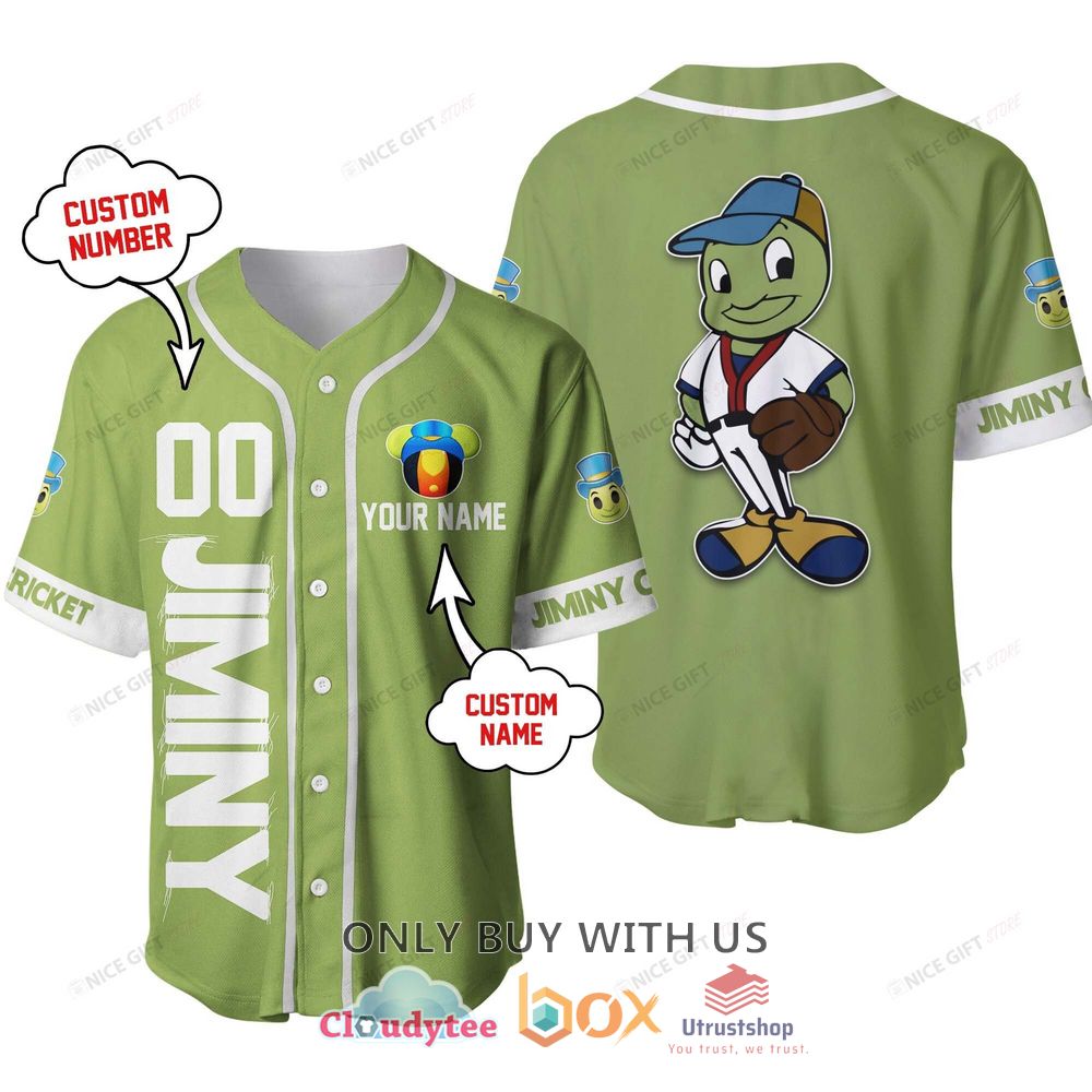 pinocchio jiminy cartoon personalized baseball jersey shirt 1 57381
