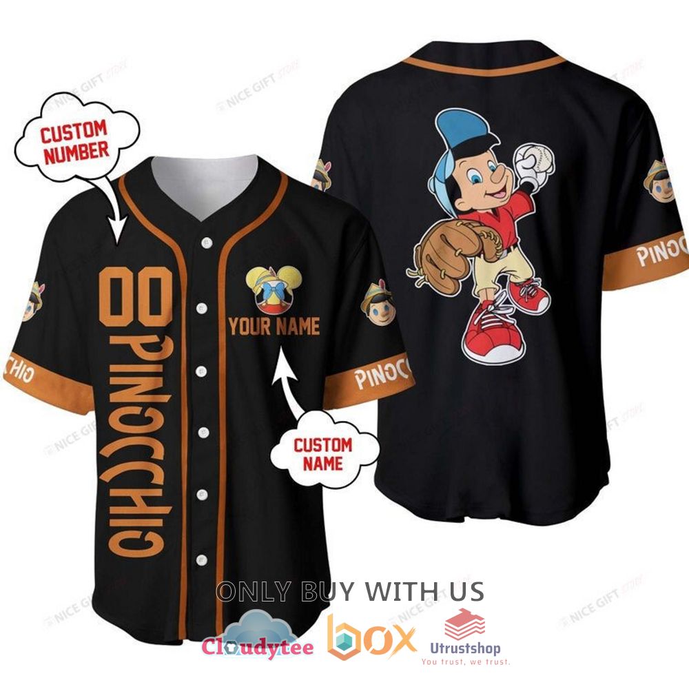 pinocchio personalized baseball jersey shirt 1 2657
