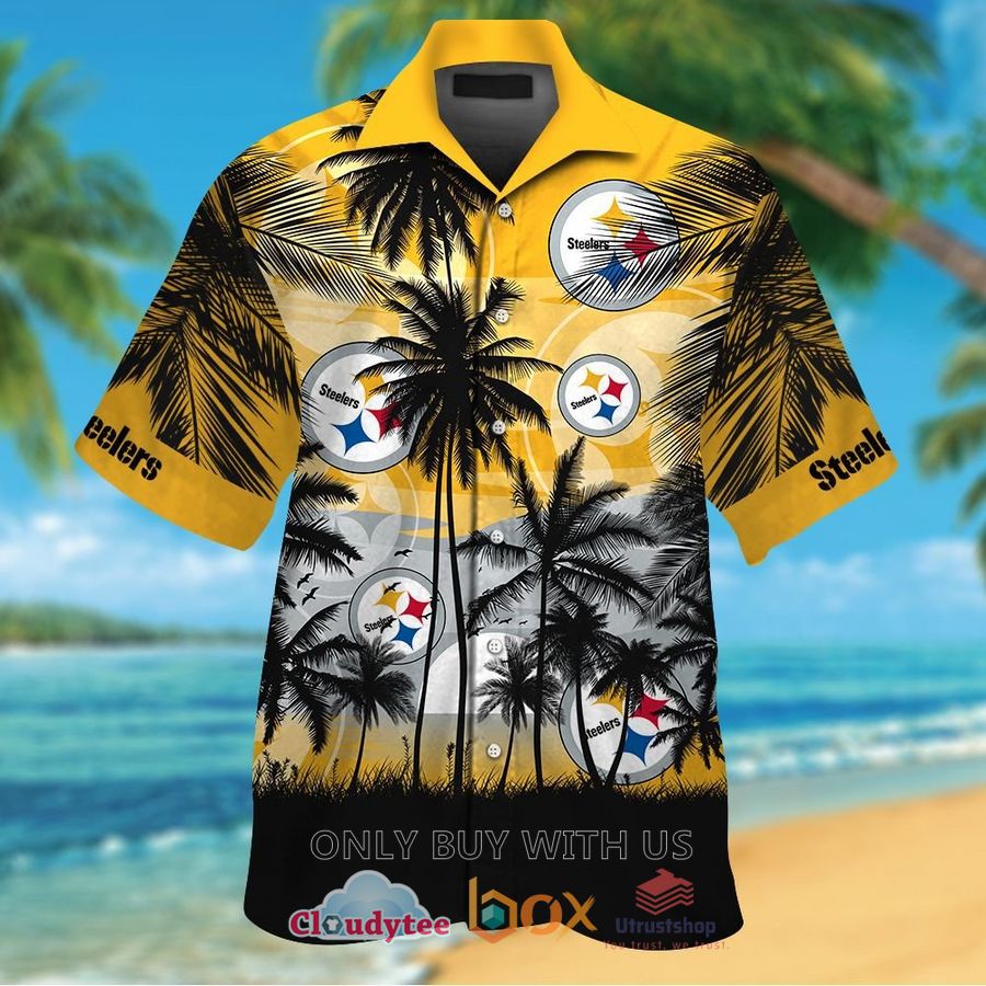 pittsburgh steelers palm tree hawaiian shirt 1 34443