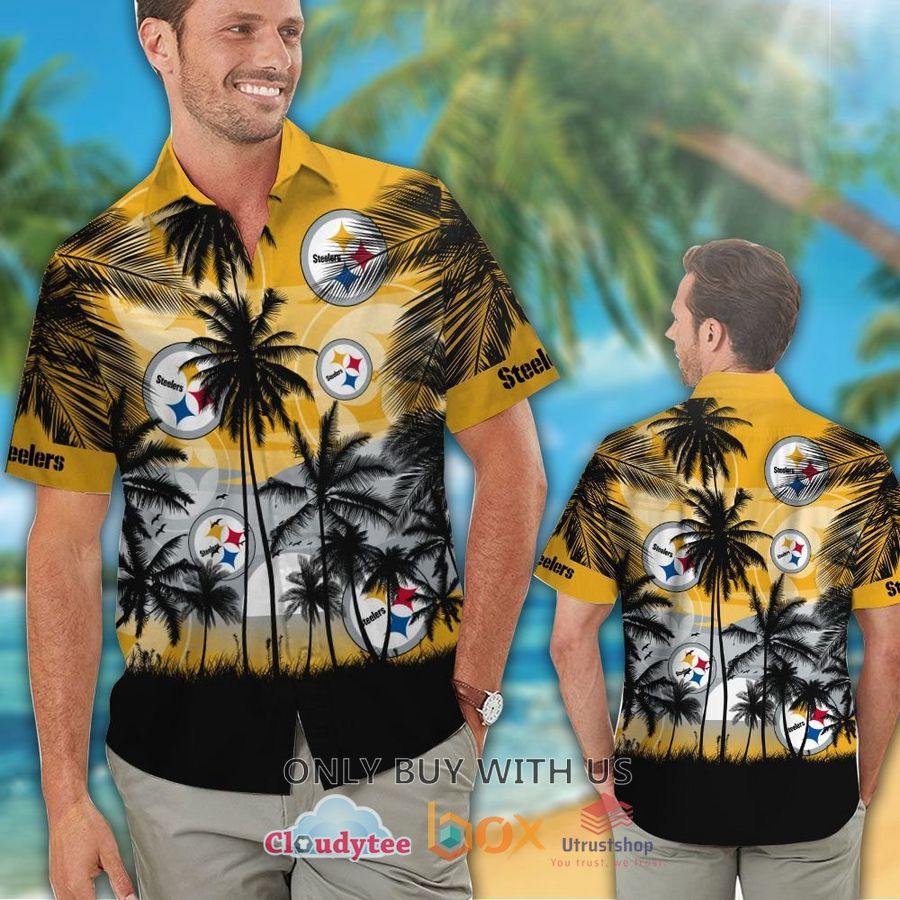 pittsburgh steelers palm tree hawaiian shirt 2 54287
