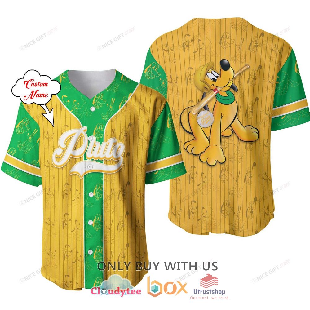 pluto custom name baseball jersey shirt 1 58709