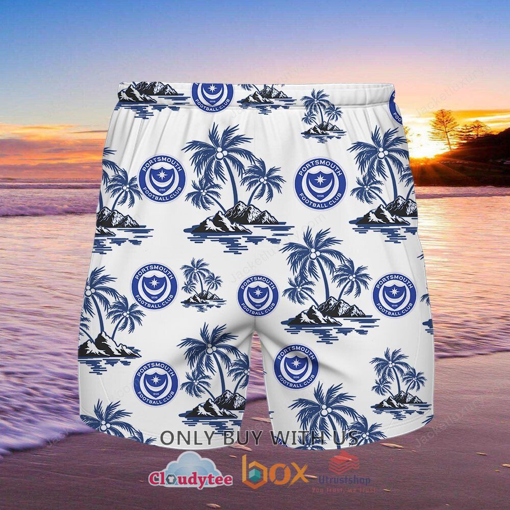 portsmouth f c island hawaiian shirt short 2 67410