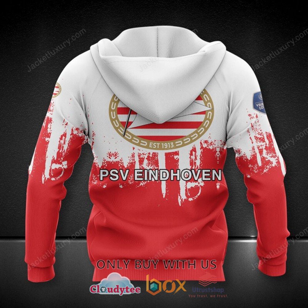 psv eindhoven red white 3d hoodie shirt 2 77135