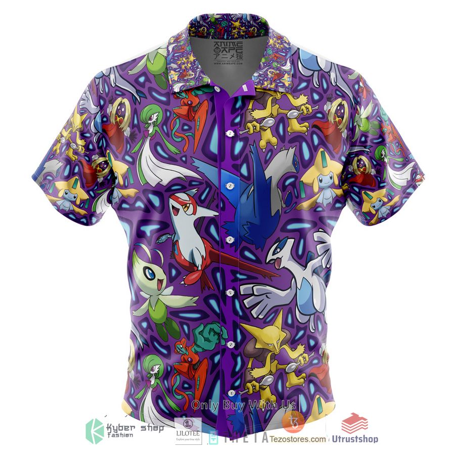 psychic type pokemon short sleeve hawaiian shirt 1 27830