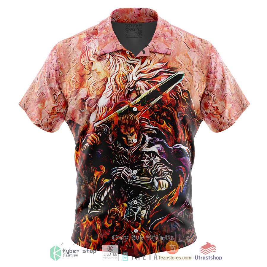 quest of guts berserk short sleeve hawaiian shirt 2 67250