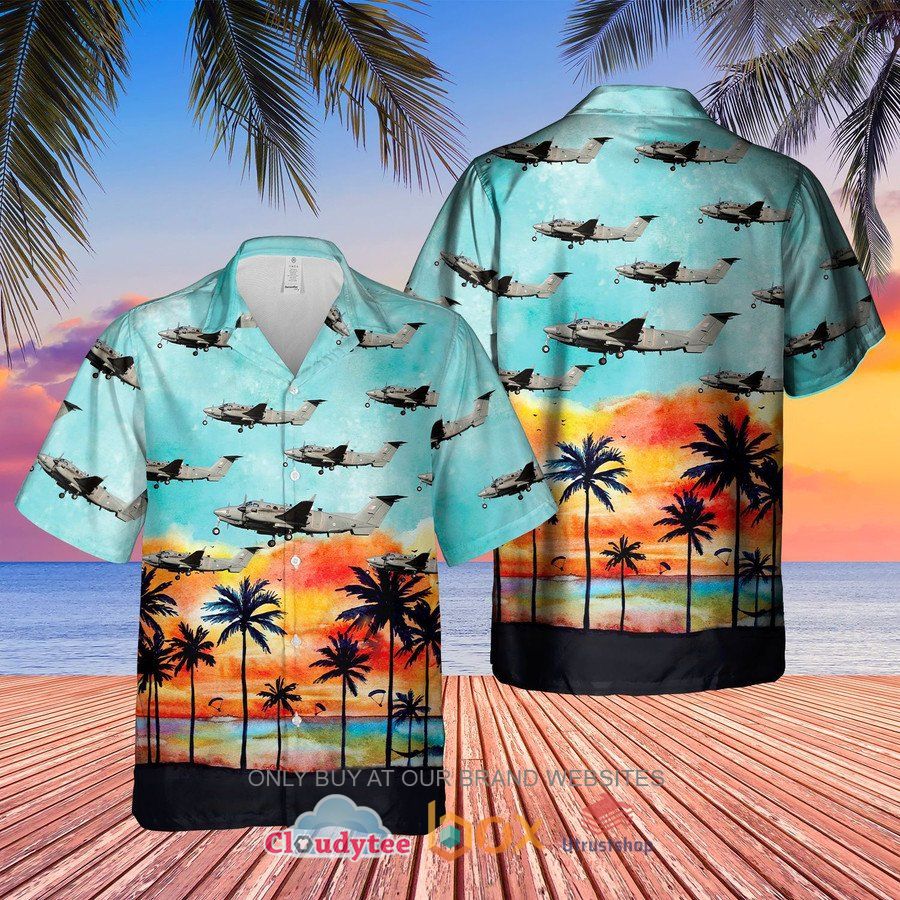 raf beechcraft shadow r1 hawaiian shirt 1 84683