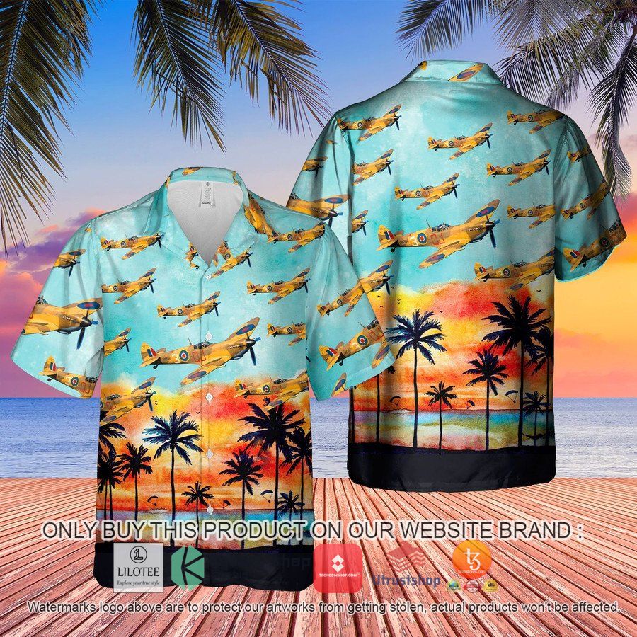 raf supermarine spitfire hawaiian shirt 2 25307