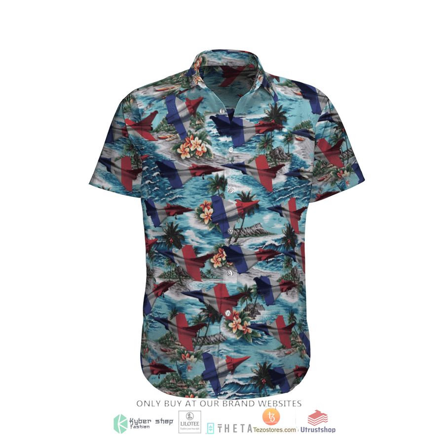 rafale solo display french coconut blue short sleeve hawaiian shirt 1 66489