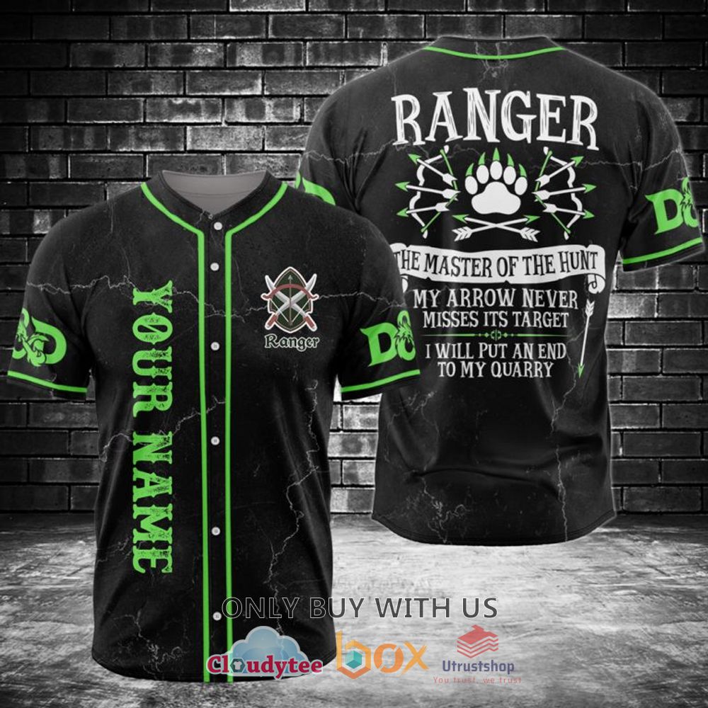 ranger the master of the hunter custom name baseball jersey 1 43374