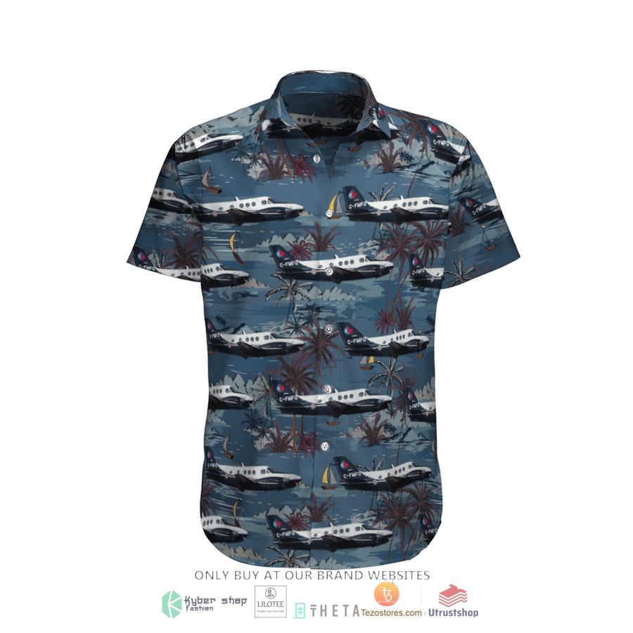 rcaf beechcraft c 90b king air short sleeve hawaiian shirt 1 3138