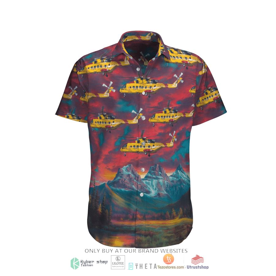 rcaf ehi ch 149 cormorant eh 101 mk511 sar short sleeve hawaiian shirt 1 72760