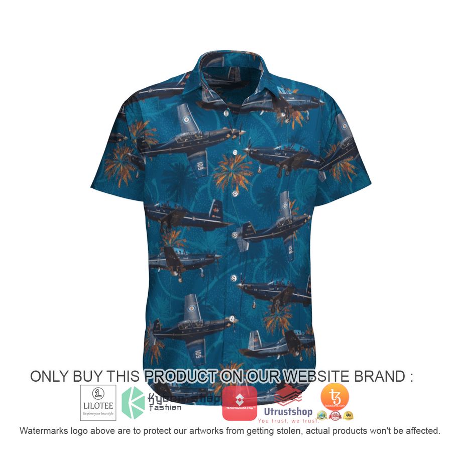 rcaf raytheon ct 156 harvard ii hawaiian shirt and shorts 1 87572