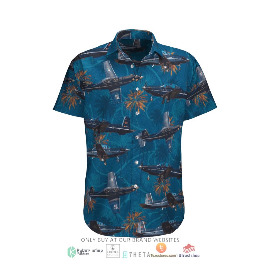 rcaf raytheon ct 156 harvard ii short sleeve hawaiian shirt 1 50790