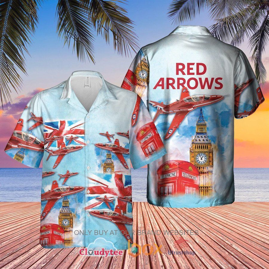 red arrows raf air show hawaiian shirt 1 40796