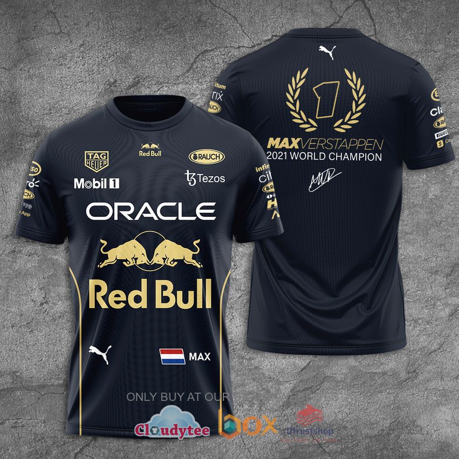 red bull max verstappen 2021 world champion 3d hoodie shirt 1 67725