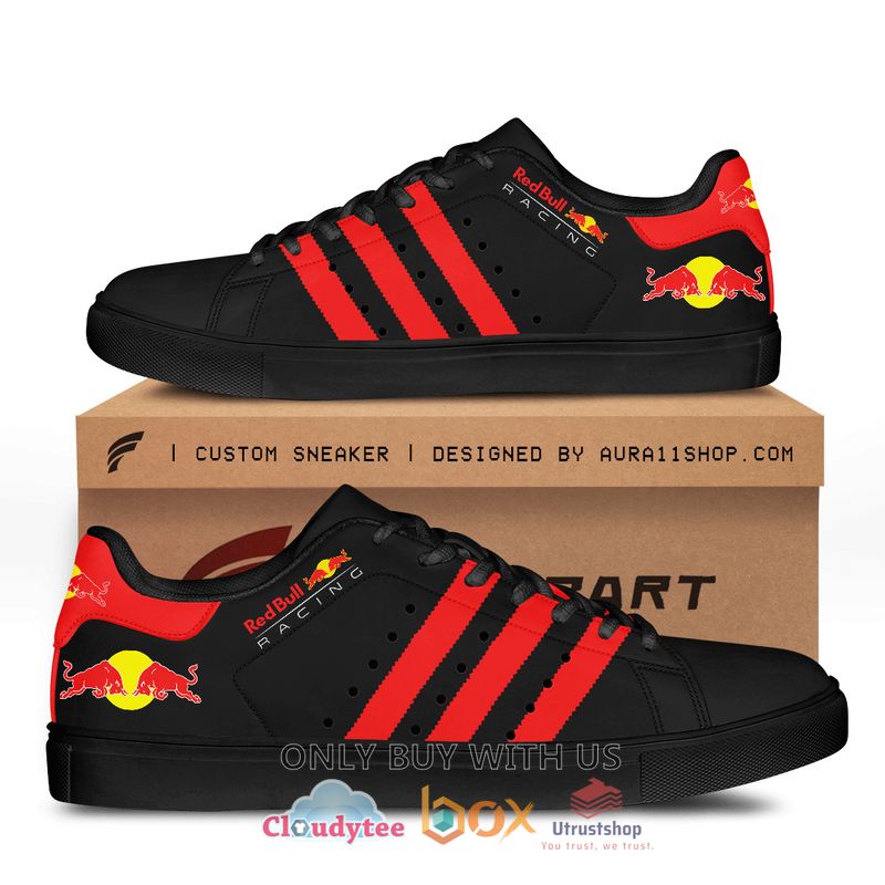 red bull racing black stan smith low top shoes 1 95505