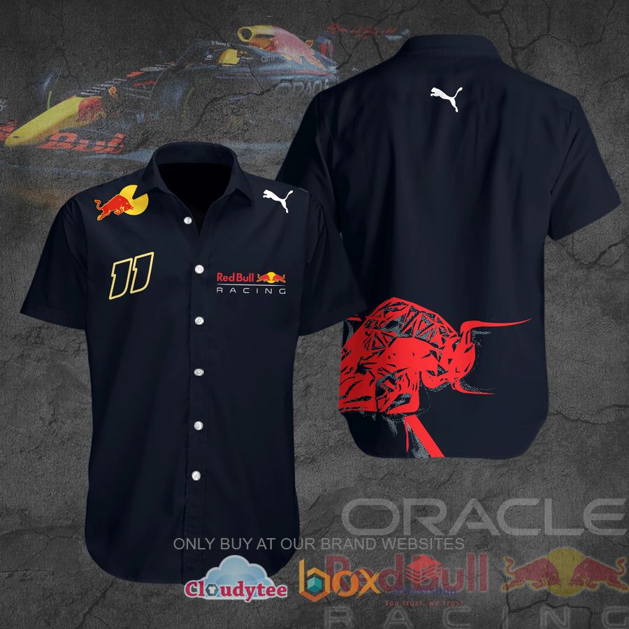 red bull racing pattern hawaiian shirt t shirt 2 36607