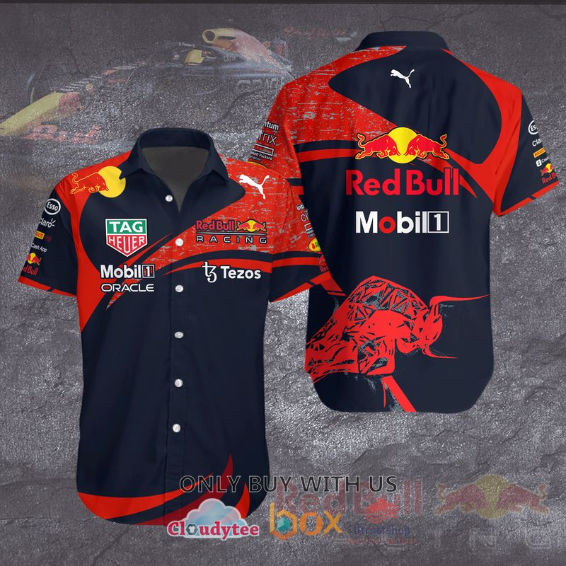 red bull racing red navy 3d shirt hawaiian shirt 2 82677