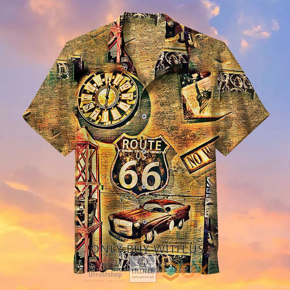 retro route 66 hawaiian shirt 1 78278