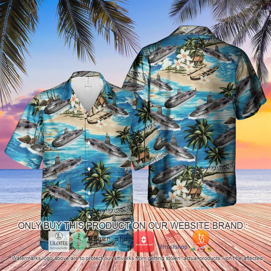 rn vanguard class ballistic missile submarine hawaiian shirt beach shorts 1 28327