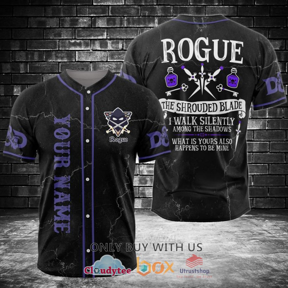 rogue the shrouded blade custom name baseball jersey 1 4274